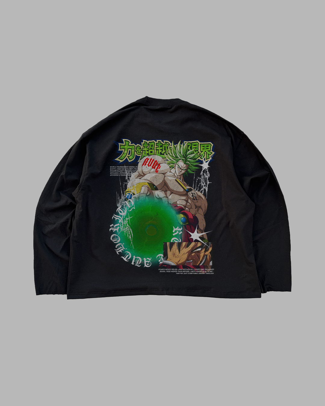 POWER NEVER YIELDS - OVERSIZED LONG SLEEVE