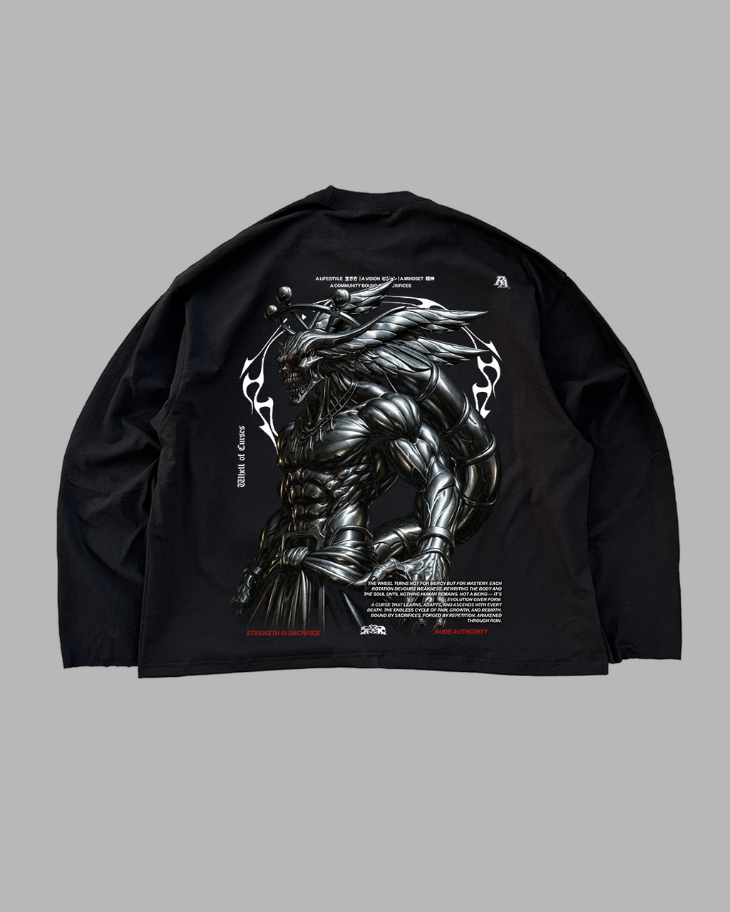 WHEEL OF CURSES 'PREMIUM' OVERSIZED LONG SLEEVE