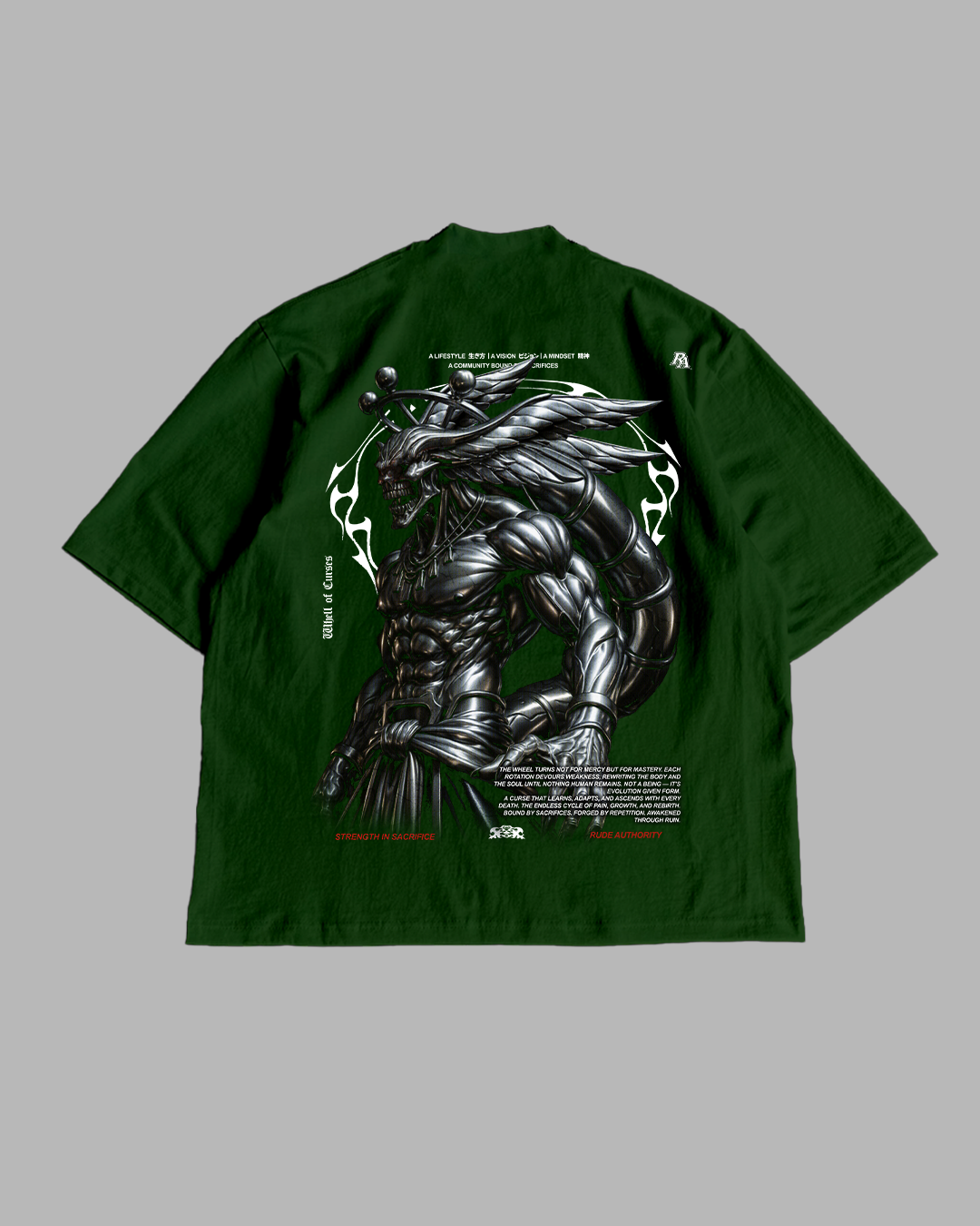 WHEEL OF CURSES 'PREMIUM' OVERSIZED TEE