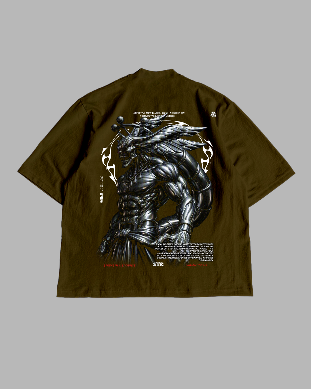 WHEEL OF CURSES 'PREMIUM' OVERSIZED TEE