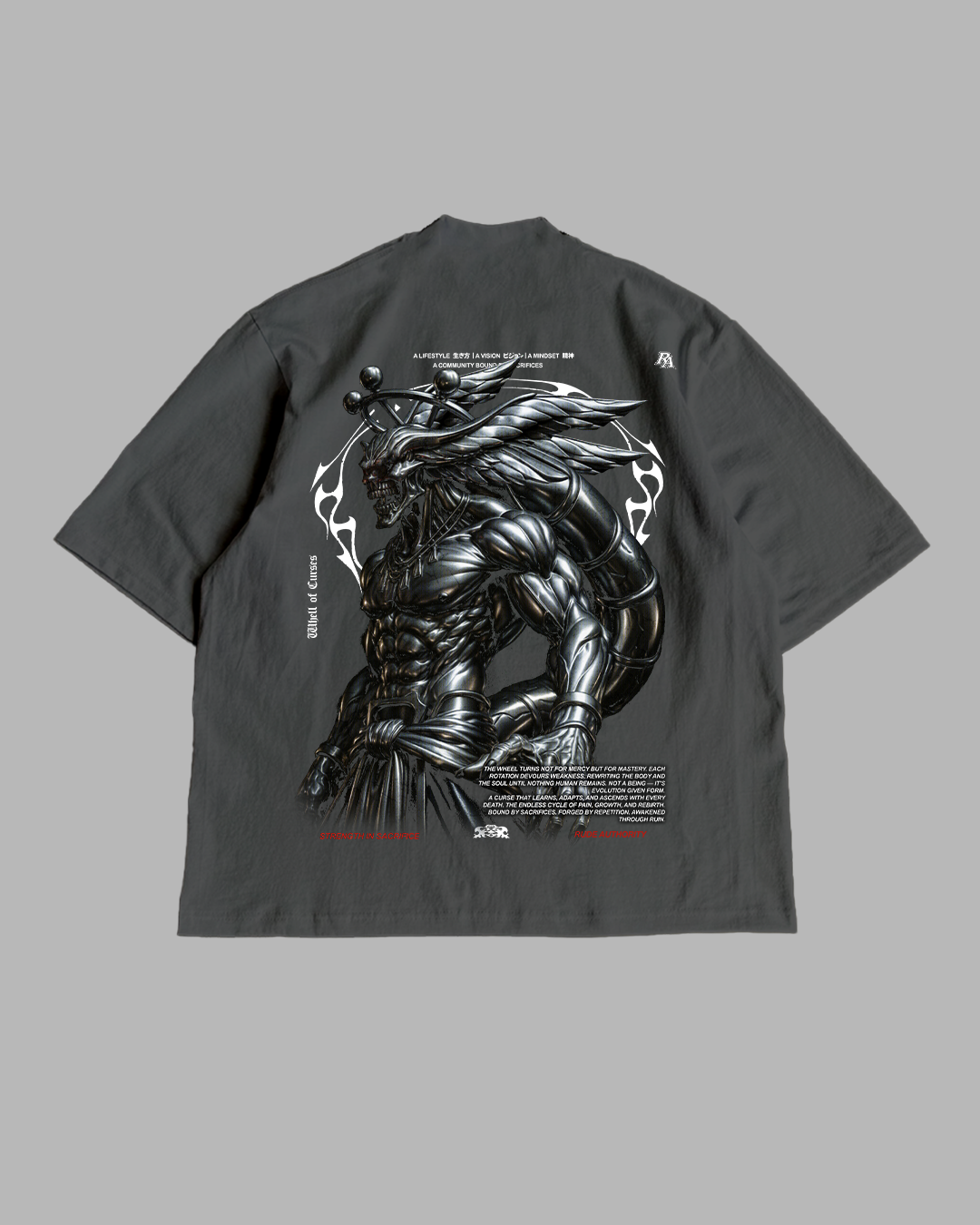 WHEEL OF CURSES 'PREMIUM' OVERSIZED TEE