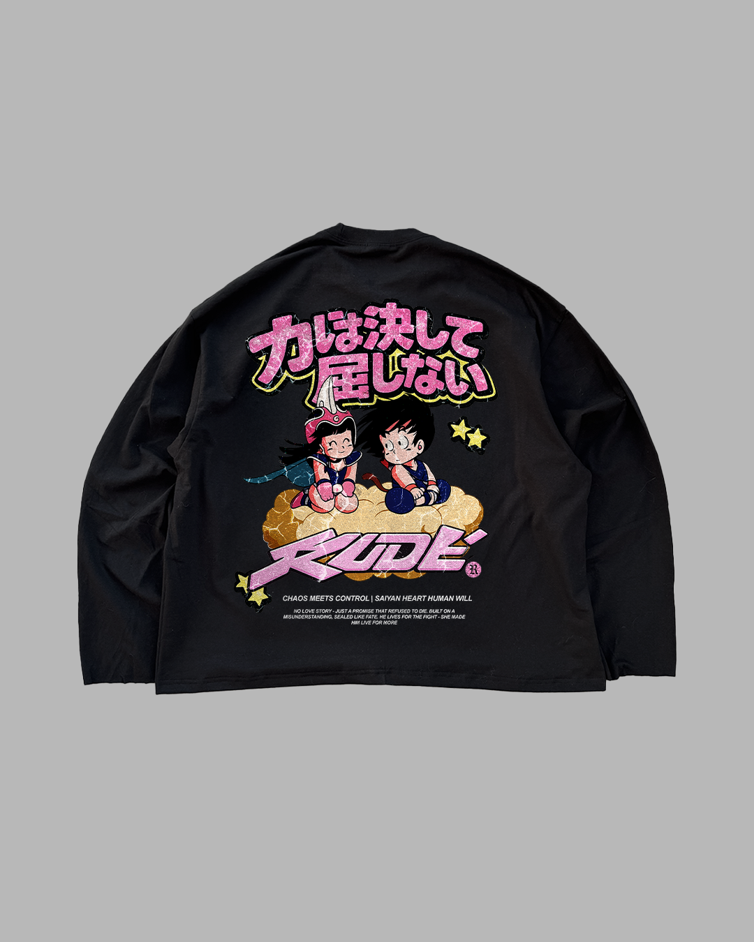 POWER NEVER YIELDS - OVERSIZED LONG SLEEVE