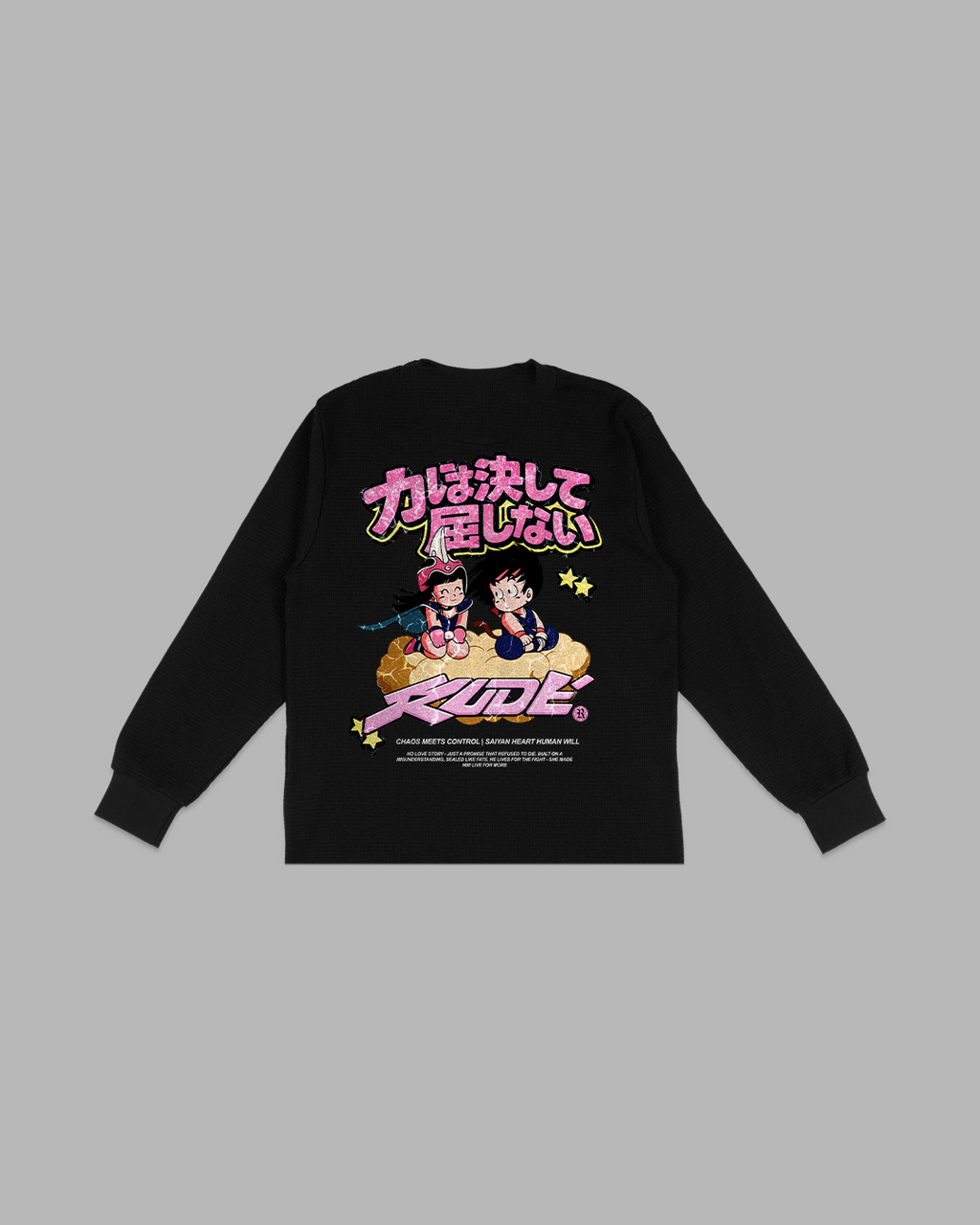 POWER NEVER YIELDS - OVERSIZED BOX FIT THERMAL SLEEVE
