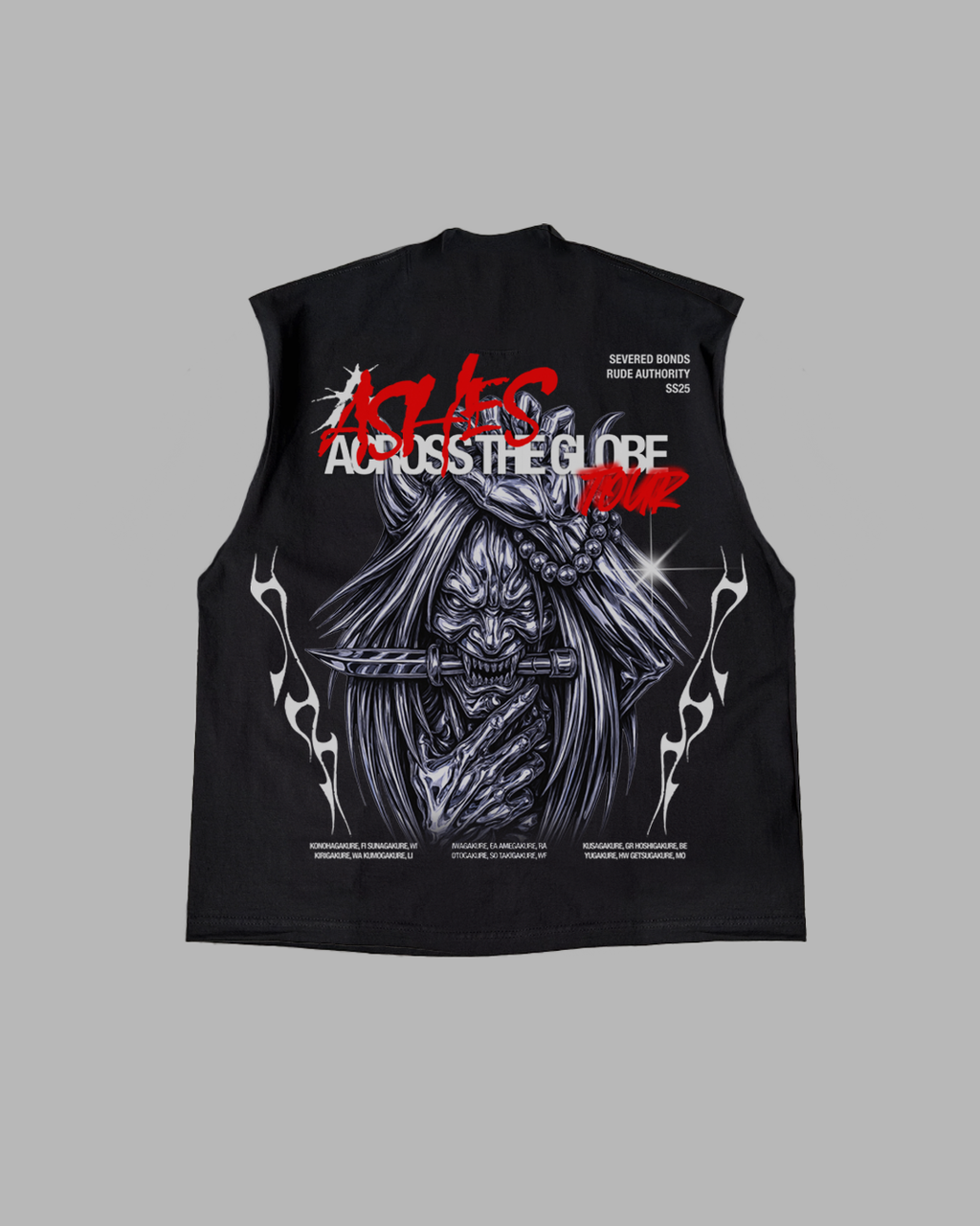 ASHES TOUR  *CHROME PREMIUM OVERSIZED TEE * LIMITED EDITION