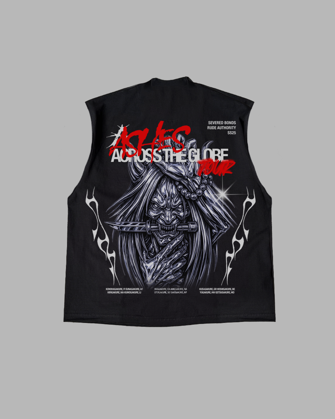 ASHES TOUR  *CHROME PREMIUM OVERSIZED TEE * LIMITED EDITION