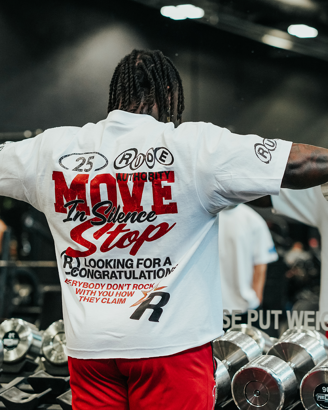 MOVE IN SILENCE 'PREMIUM' OVERSIZED BOX TEE