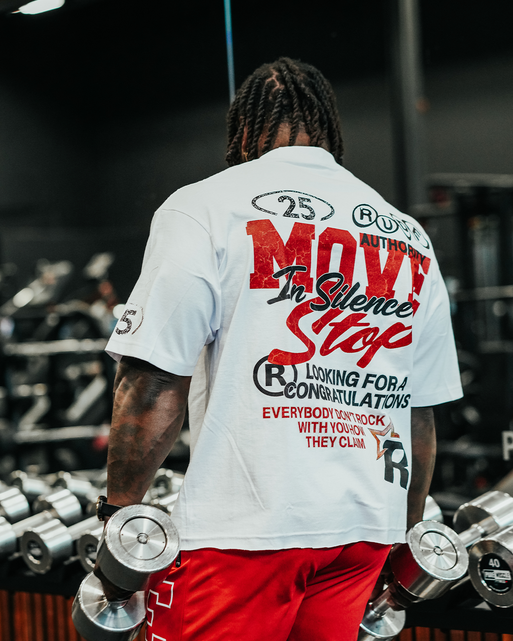 MOVE IN SILENCE 'PREMIUM' OVERSIZED BOX TEE