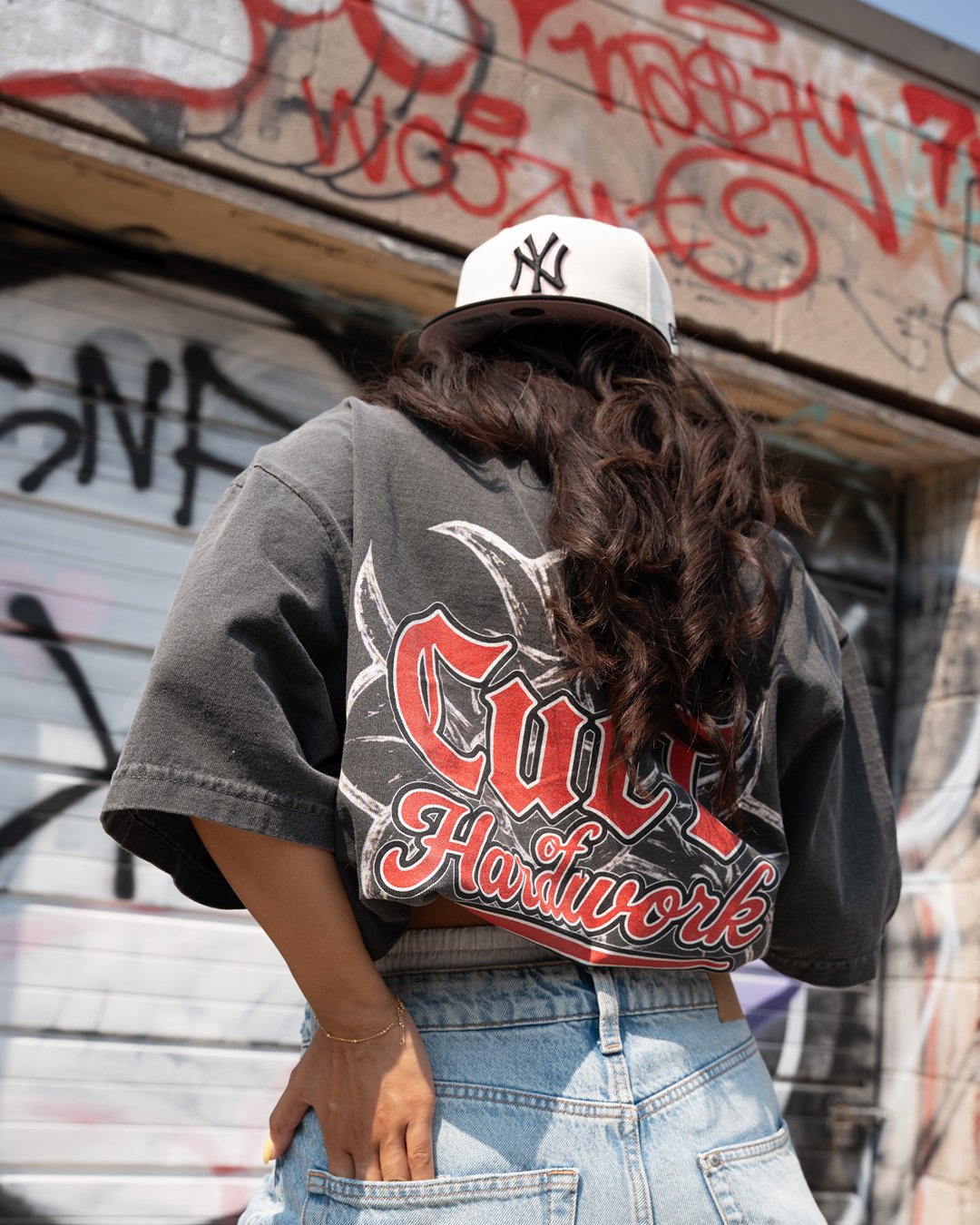 CULT OF HARD WORK 'PREMIUM' OVERSIZED BOX TEE