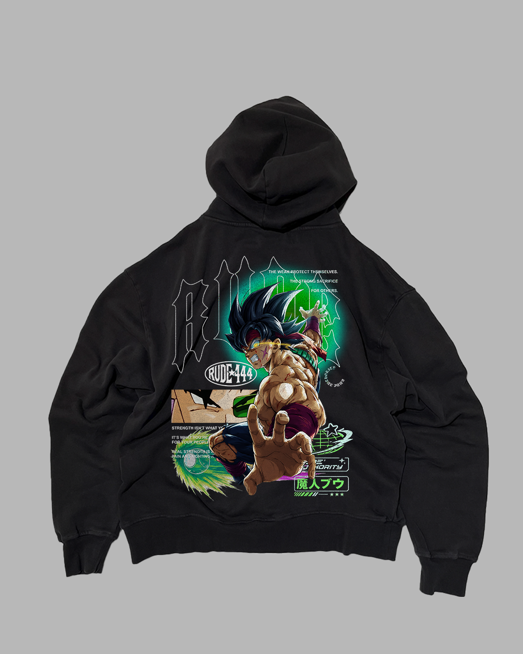 THERE ARE NO HEROES COMING 'PERFORMANCE' DROP SHOULDER HOODIE