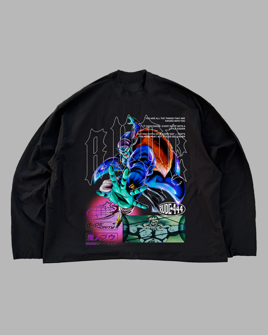 THERE ARE NO HEROES COMING - OVERSIZED LONG SLEEVE