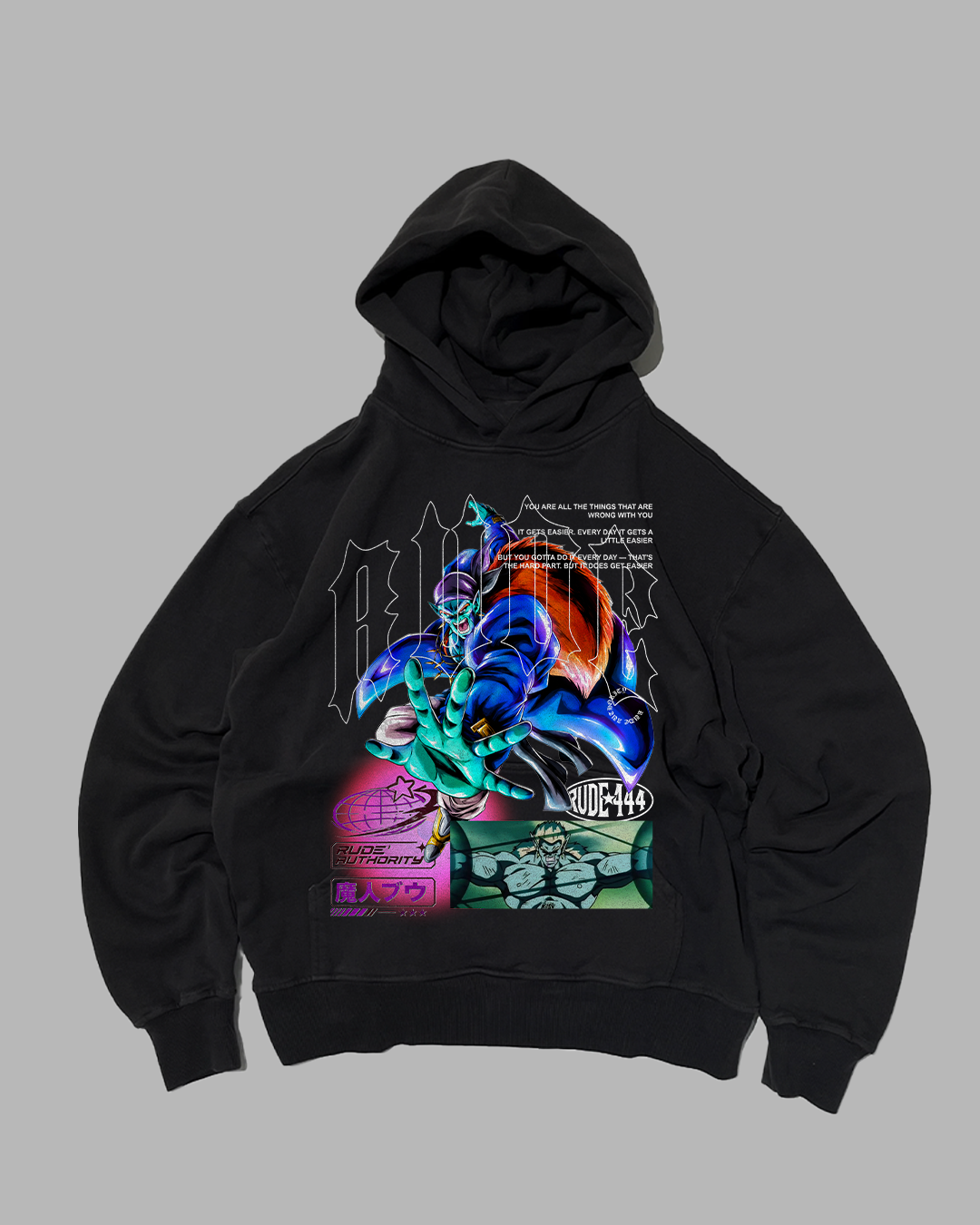 THERE ARE NO HEROES COMING 'PERFORMANCE' DROP SHOULDER HOODIE
