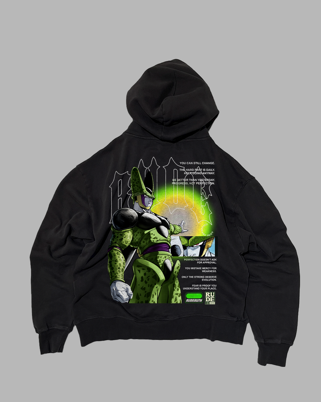 THERE ARE NO HEROES COMING 'PERFORMANCE' DROP SHOULDER HOODIE