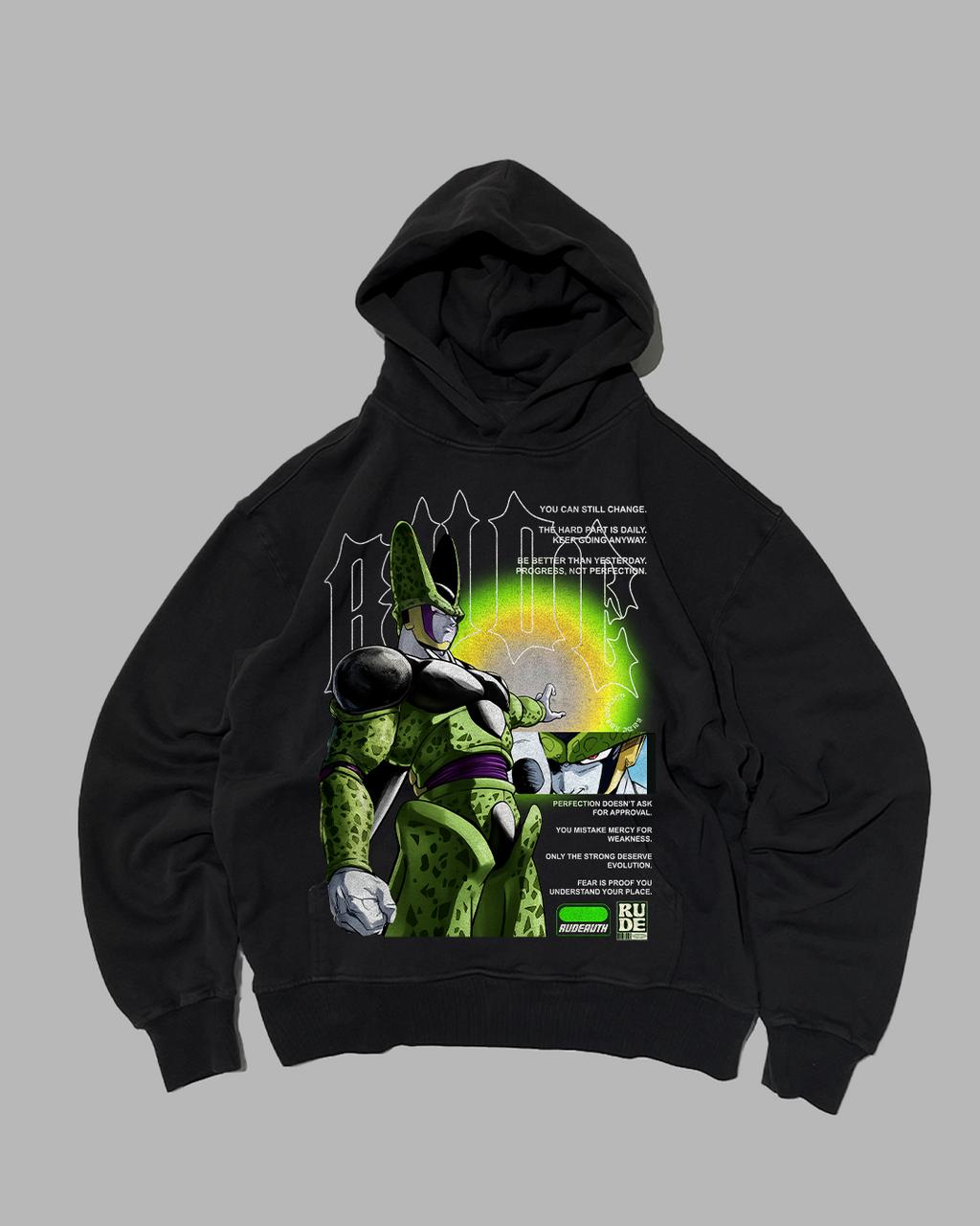 THERE ARE NO HEROES COMING 'PERFORMANCE' DROP SHOULDER HOODIE
