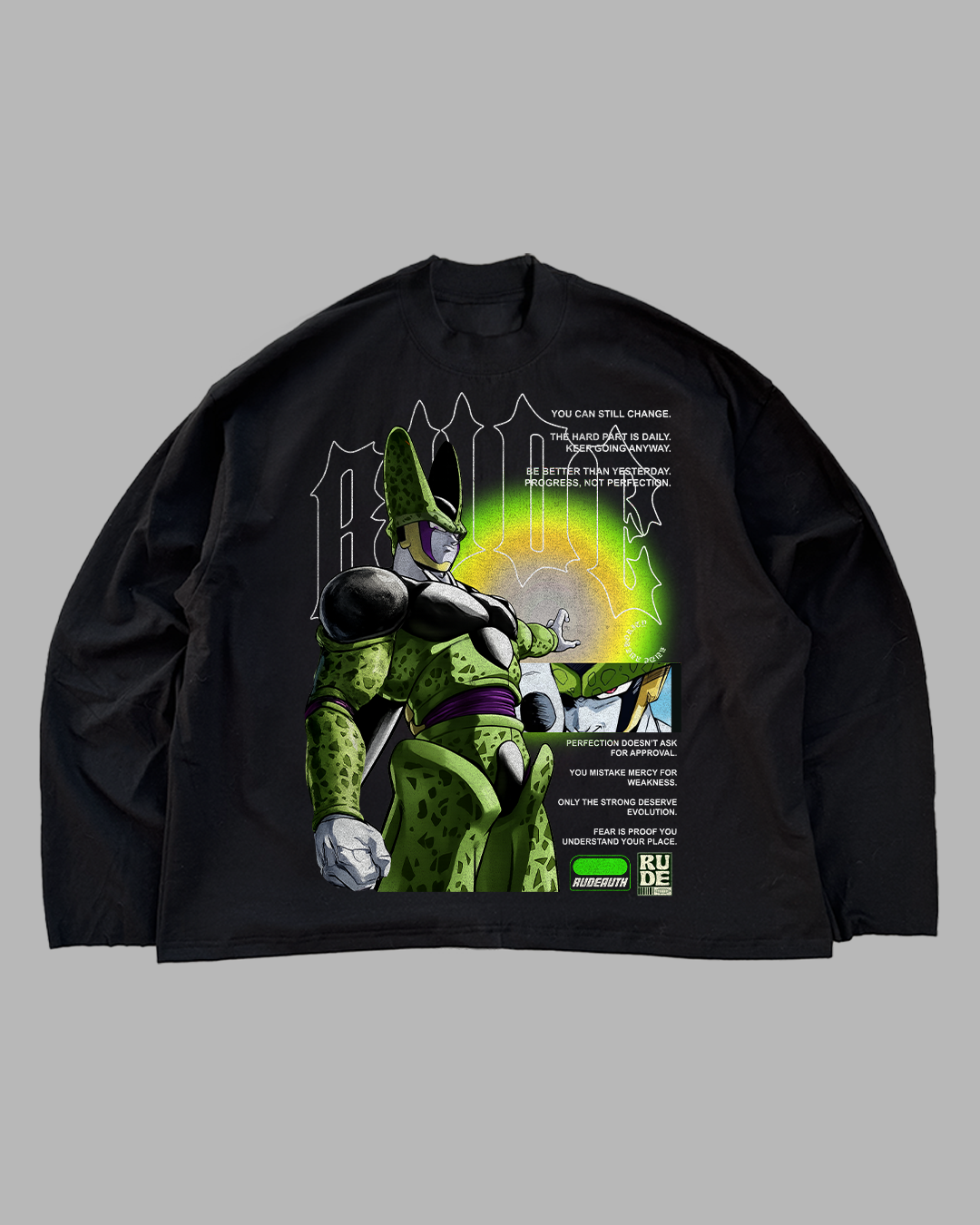 THERE ARE NO HEROES COMING - OVERSIZED LONG SLEEVE