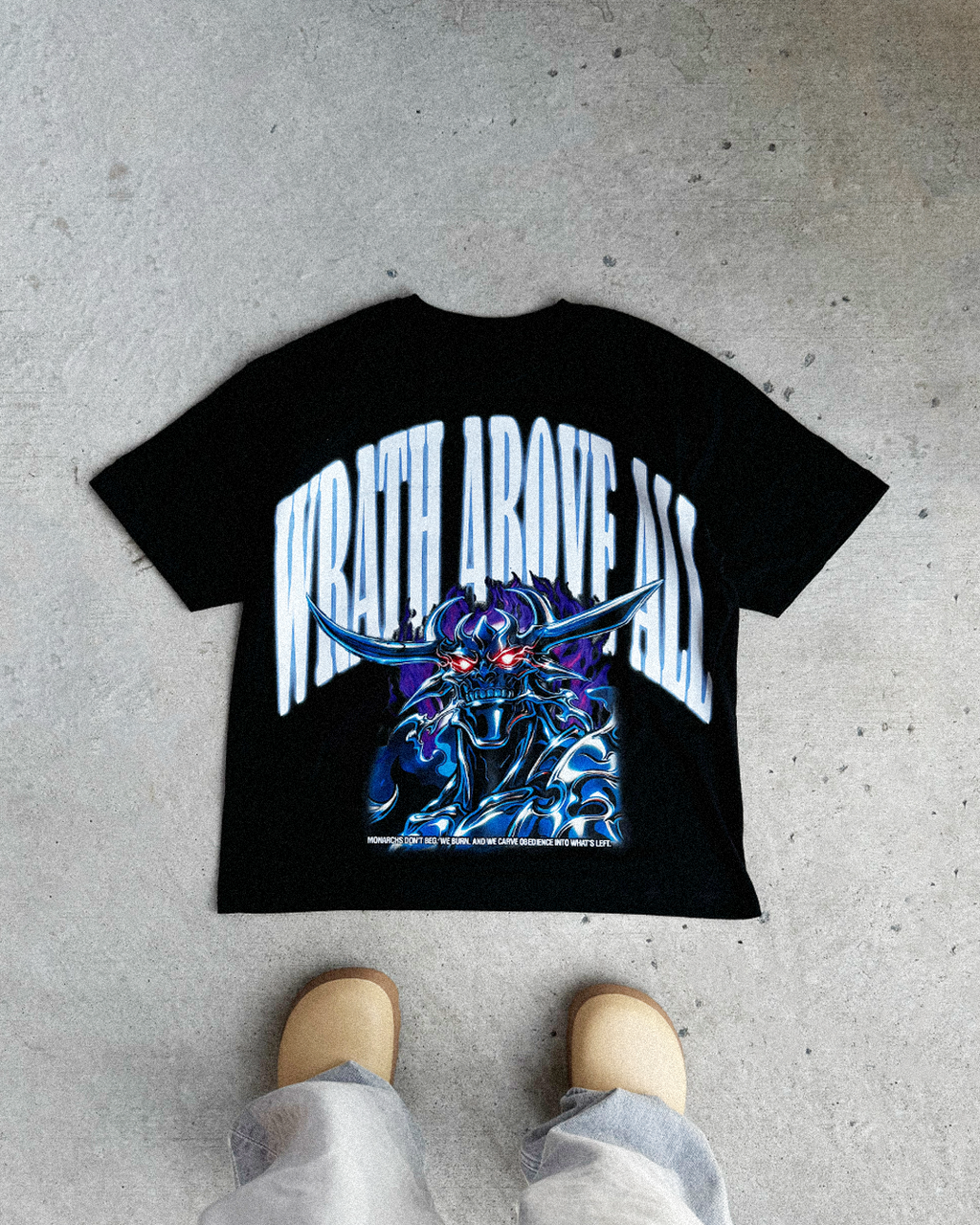 WRATH ABOVE ALL ESSENTIALS OVERSIZED TEE