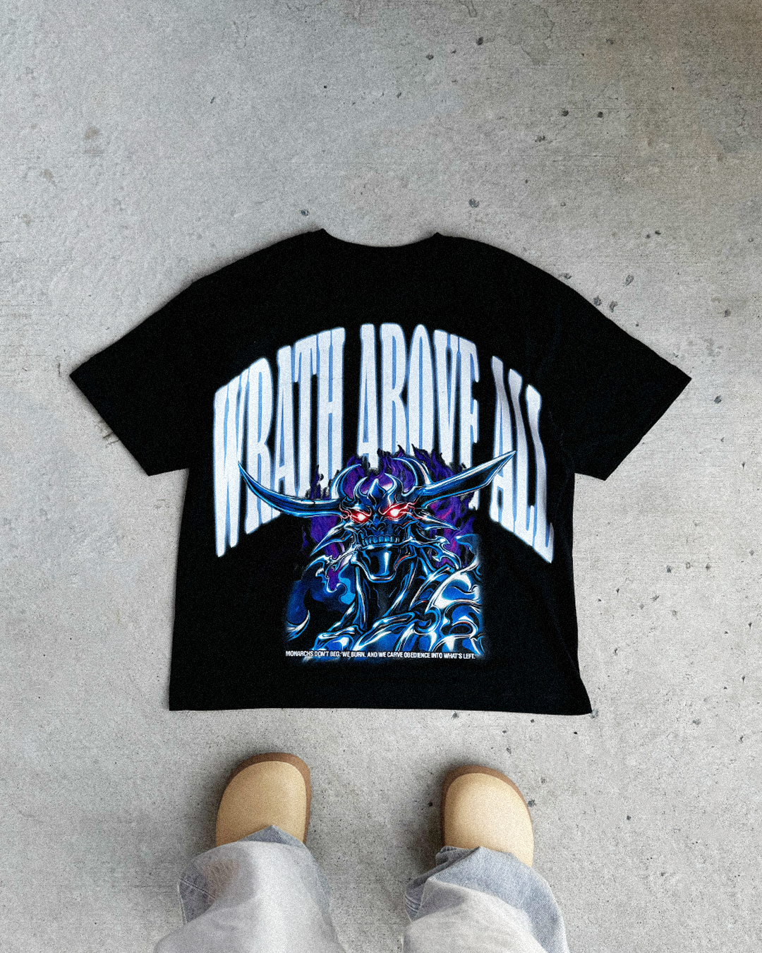 WRATH ABOVE ALL ESSENTIALS OVERSIZED TEE