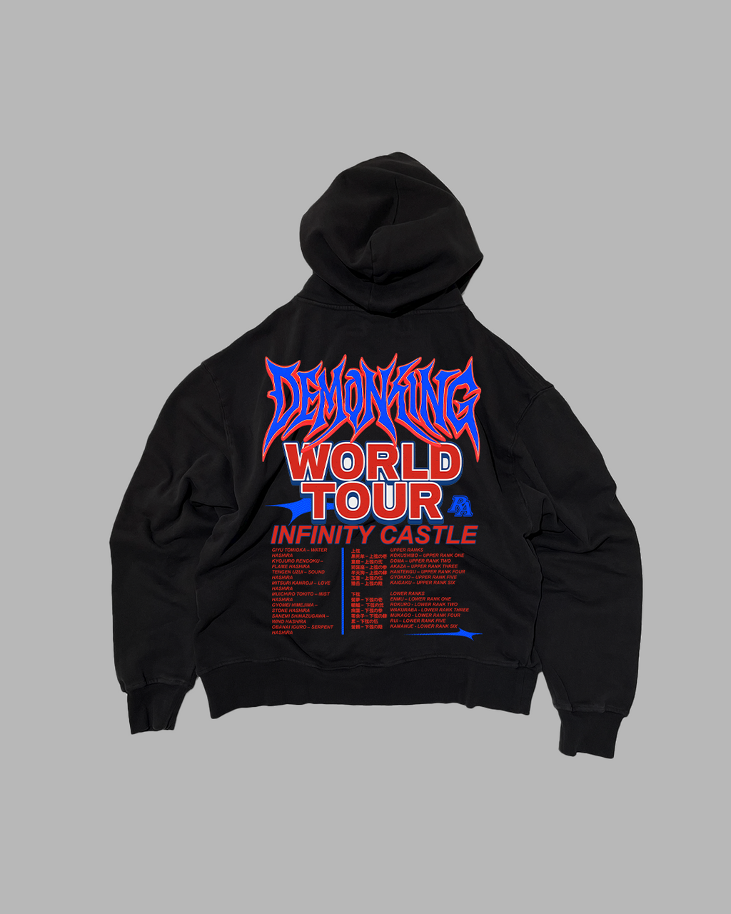 BLOOD PAIN ASHES 'PERFORMANCE' DROP SHOULDER HOODIE