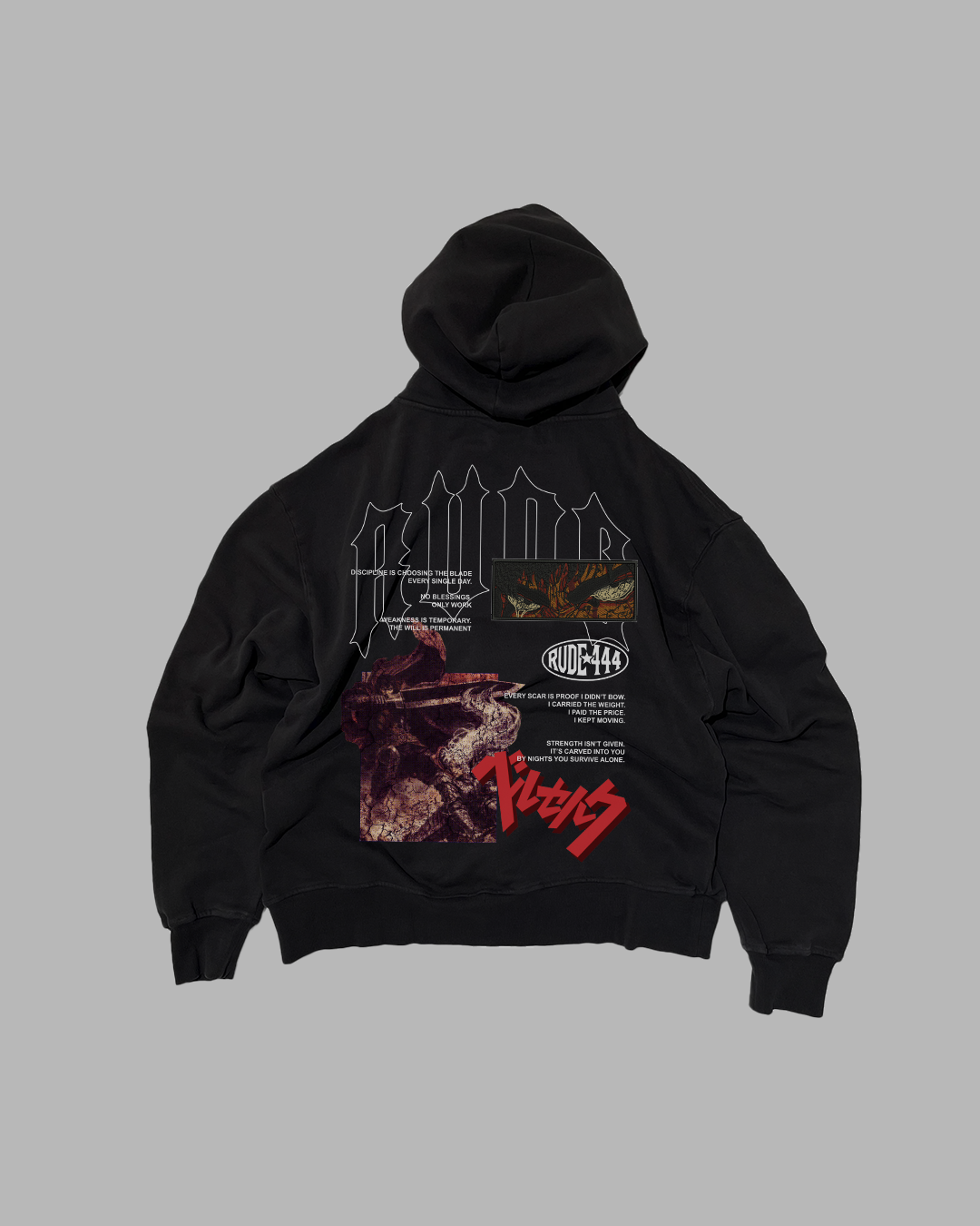IRON PATH 'PREMIUM' DROP SHOULDER HOODIE
