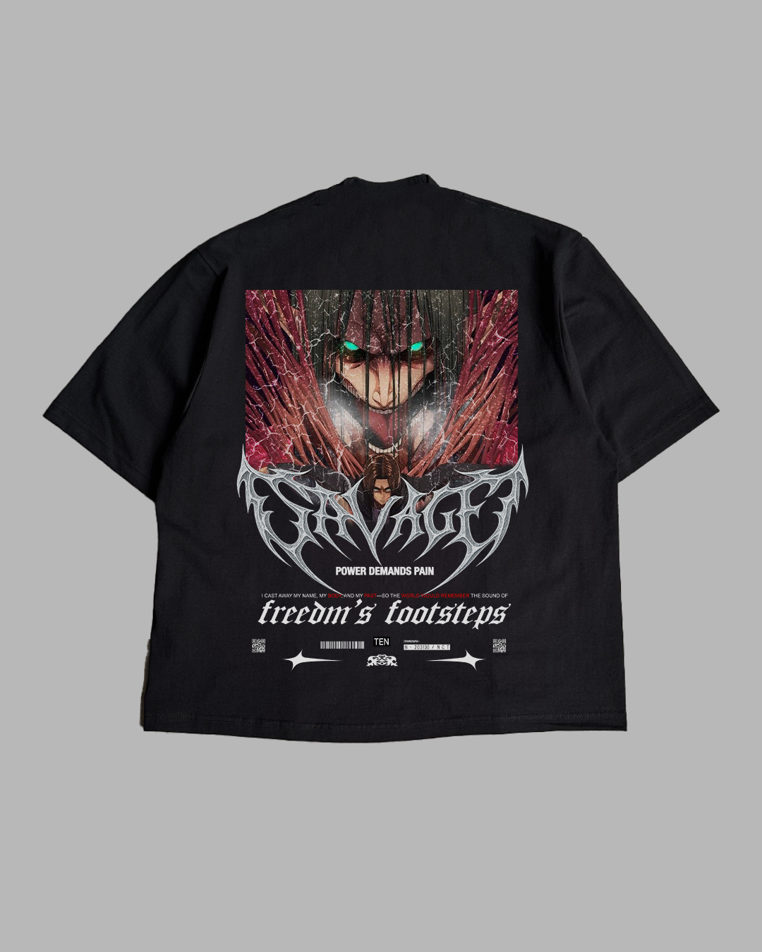 FREEDOM FOOTSTEPS PREMIUM OVERSIZED TEE