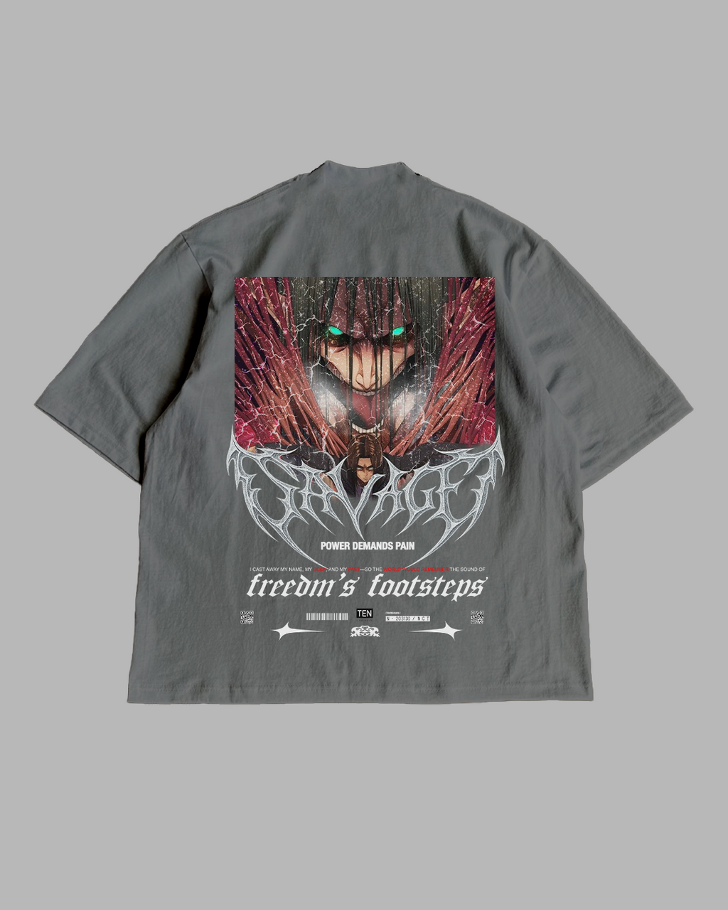 FREEDOM FOOTSTEPS PREMIUM OVERSIZED TEE