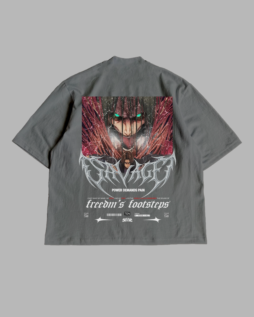 FREEDOM FOOTSTEPS PREMIUM OVERSIZED TEE