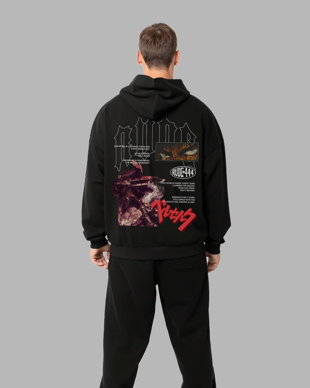 IRON PATH 'PREMIUM' DROP SHOULDER HOODIE