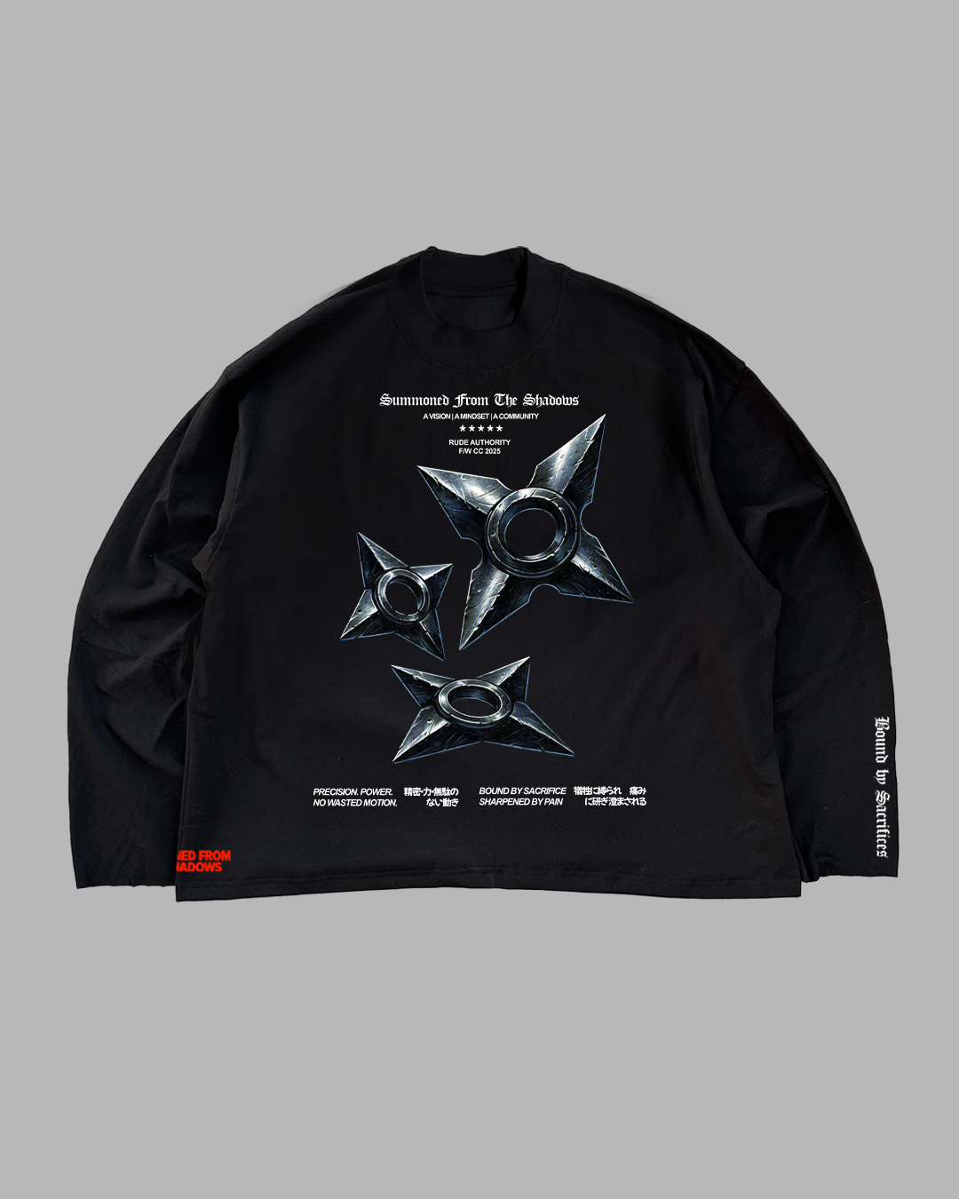 FROM THE SHADOWS 'PREMIUM' OVERSIZED LONG SLEEVE
