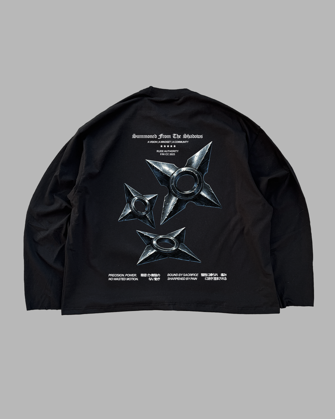 FROM THE SHADOWS 'PREMIUM' OVERSIZED LONG SLEEVE