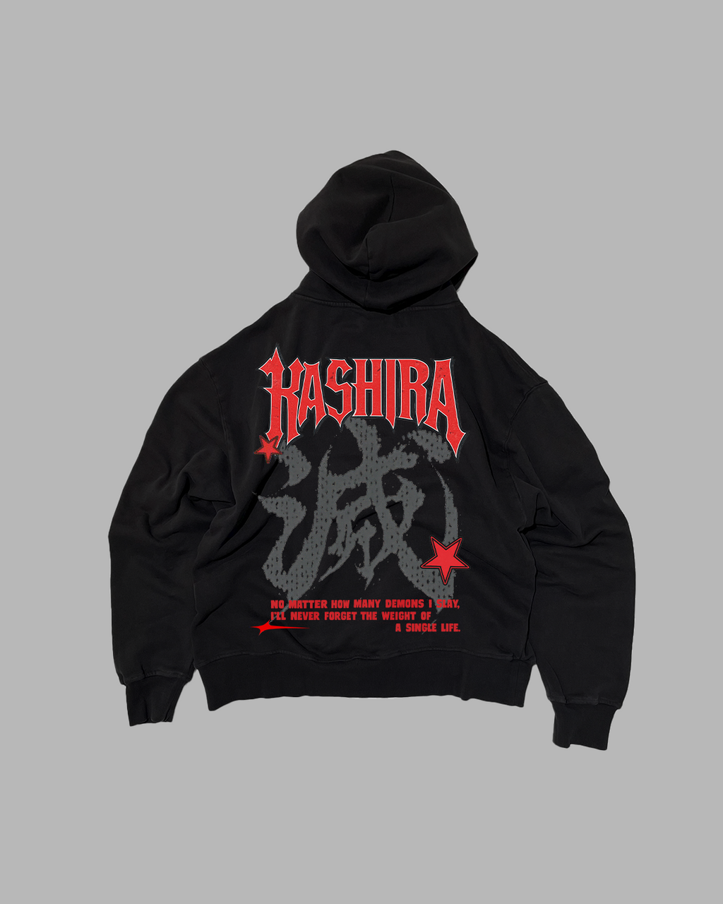BLOOD PAIN ASHES 'PERFORMANCE' DROP SHOULDER HOODIE