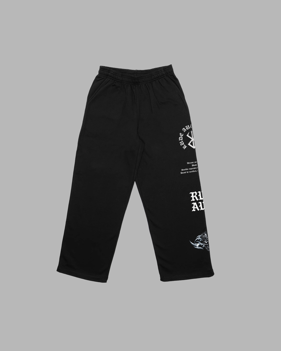 IRON PATH WIDE LEG SWEATPANTS