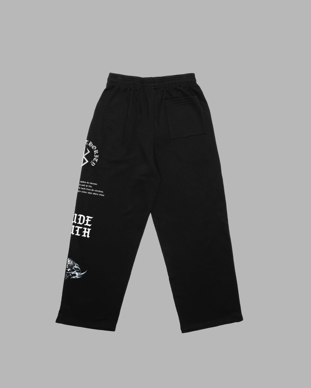 IRON PATH WIDE LEG SWEATPANTS