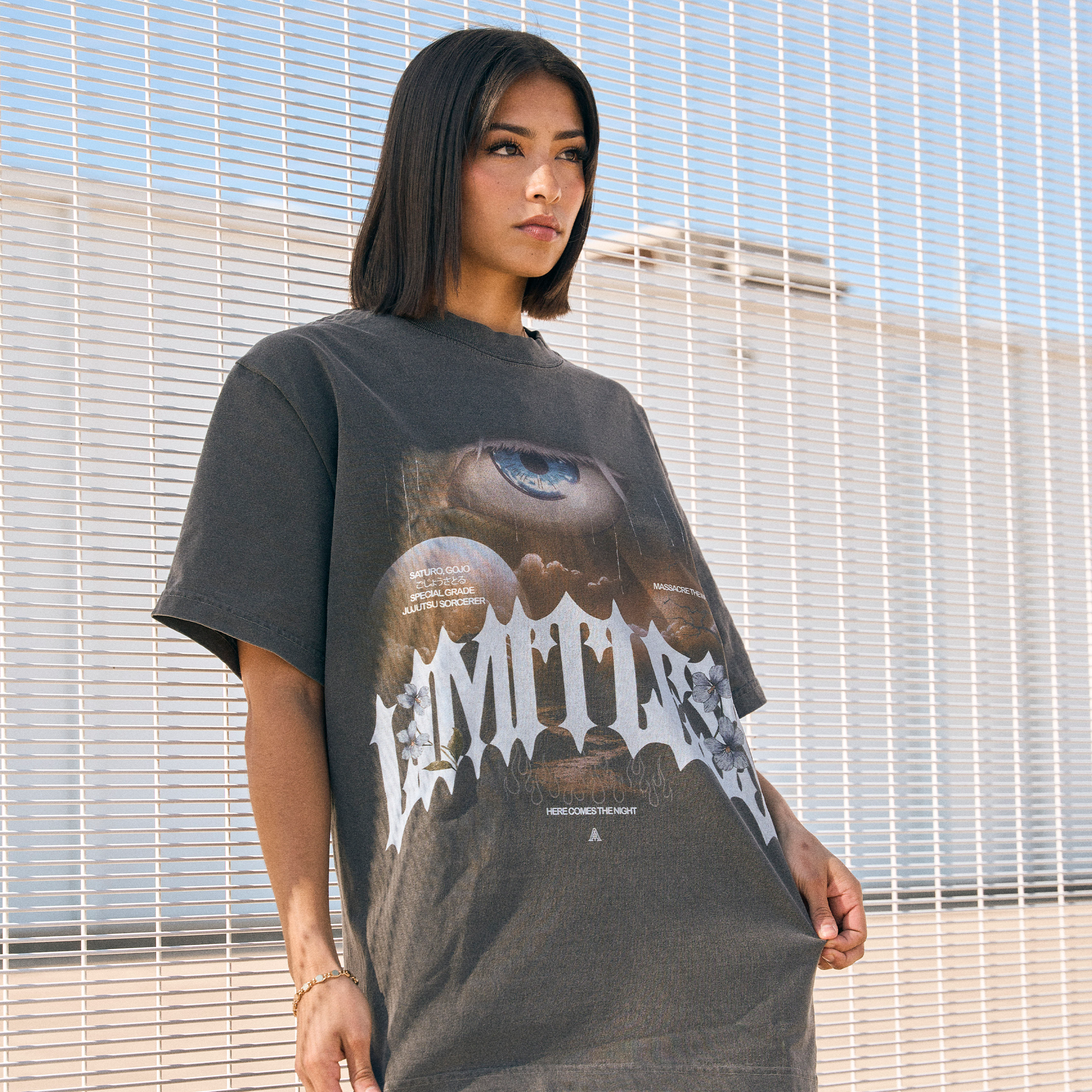 LIMITLESS GARMENT DYED OVERSIZED TEE