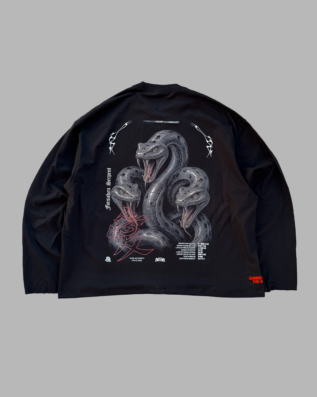 FORSAKEN SERPENT 'PREMIUM' OVERSIZED LONG SLEEVE