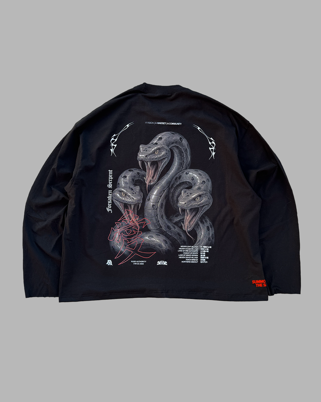 FORSAKEN SERPENT 'PREMIUM' OVERSIZED LONG SLEEVE