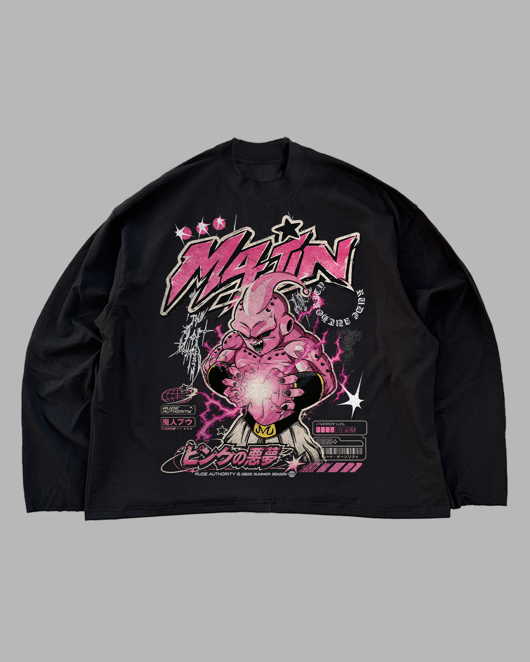 THERE ARE NO HEROES COMING - OVERSIZED LONG SLEEVE