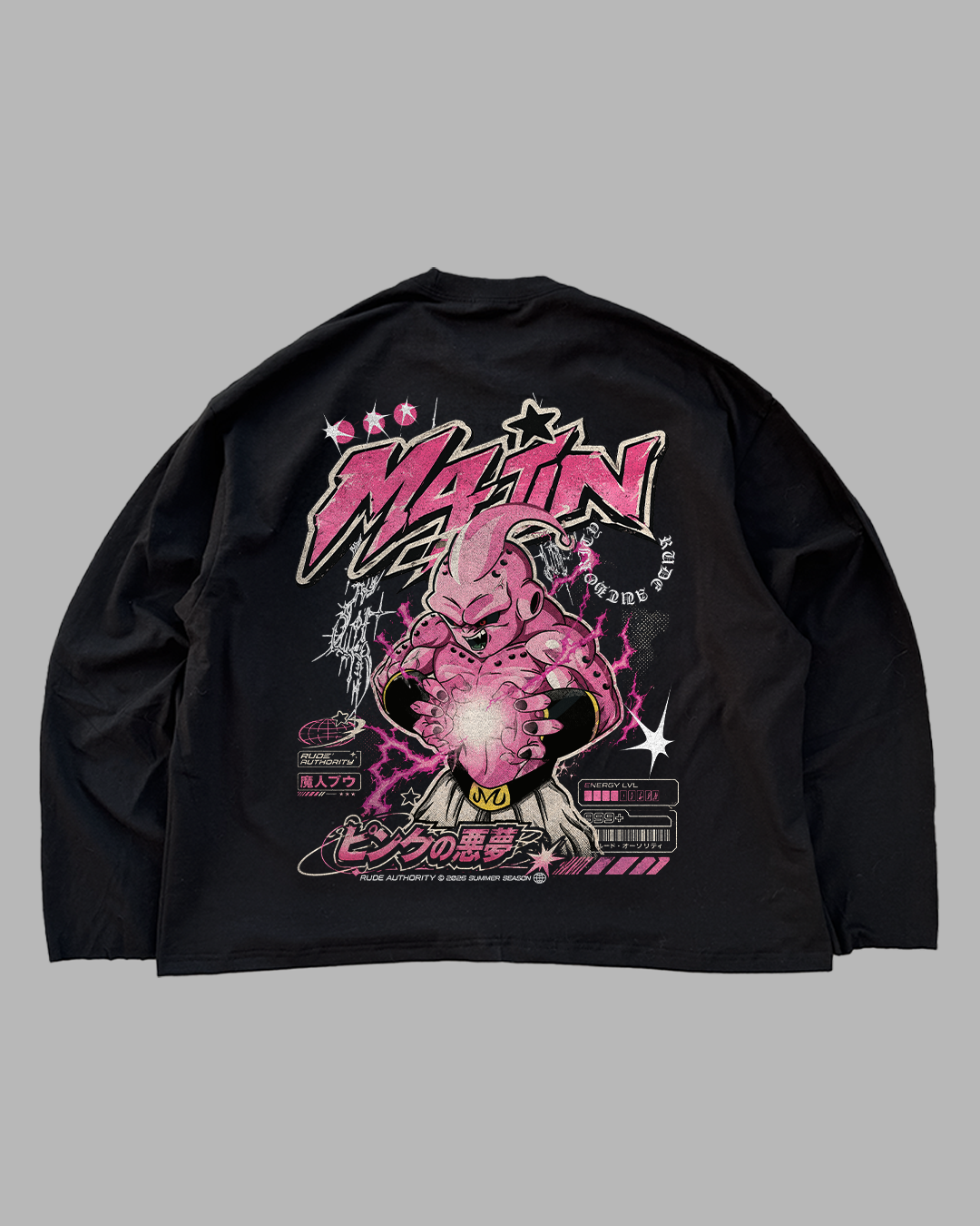 THERE ARE NO HEROES COMING - OVERSIZED LONG SLEEVE