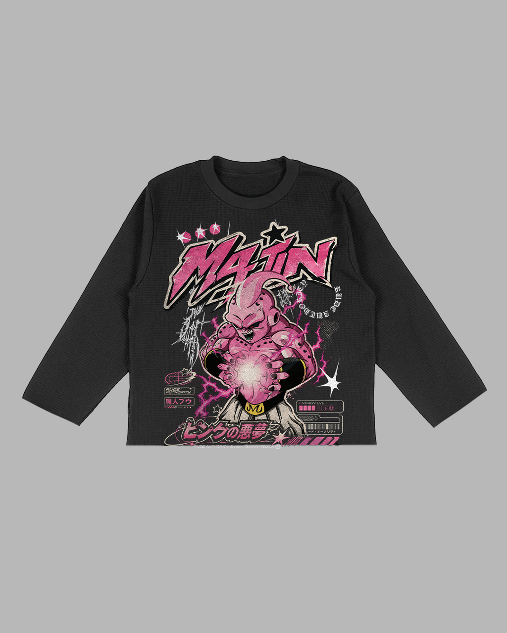 THERE ARE NO HEROES COMING - OVERSIZED BOX FIT RAW CUT THERMAL SLEEVE