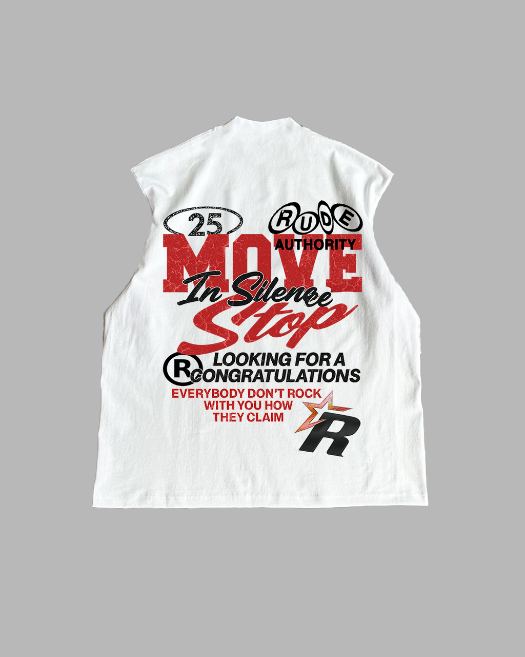 MOVE IN SILENCE 'PREMIUM' OVERSIZED BOX TEE