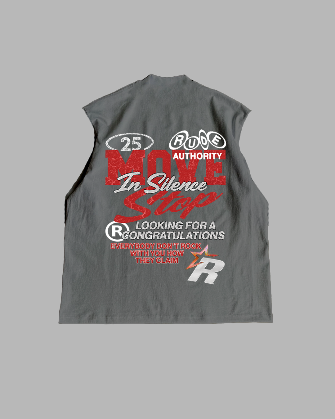 MOVE IN SILENCE 'PREMIUM' OVERSIZED BOX TEE