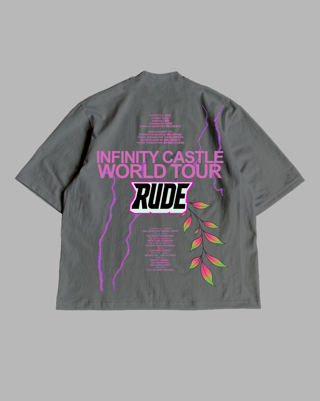 FALLEN FLOWER 'LEGACY' OVERSIZED TEE