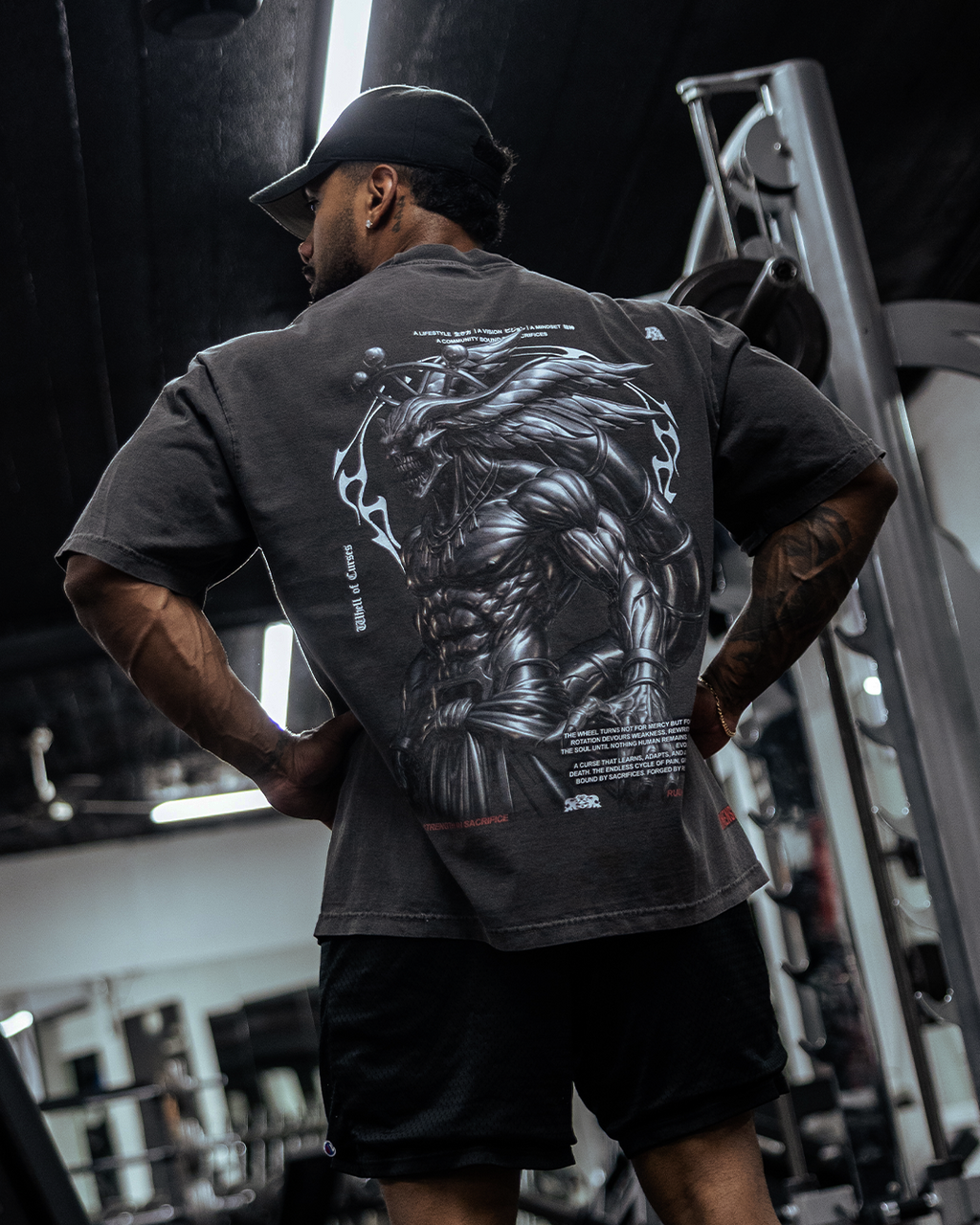 WHEEL OF CURSES 'PREMIUM' OVERSIZED TEE