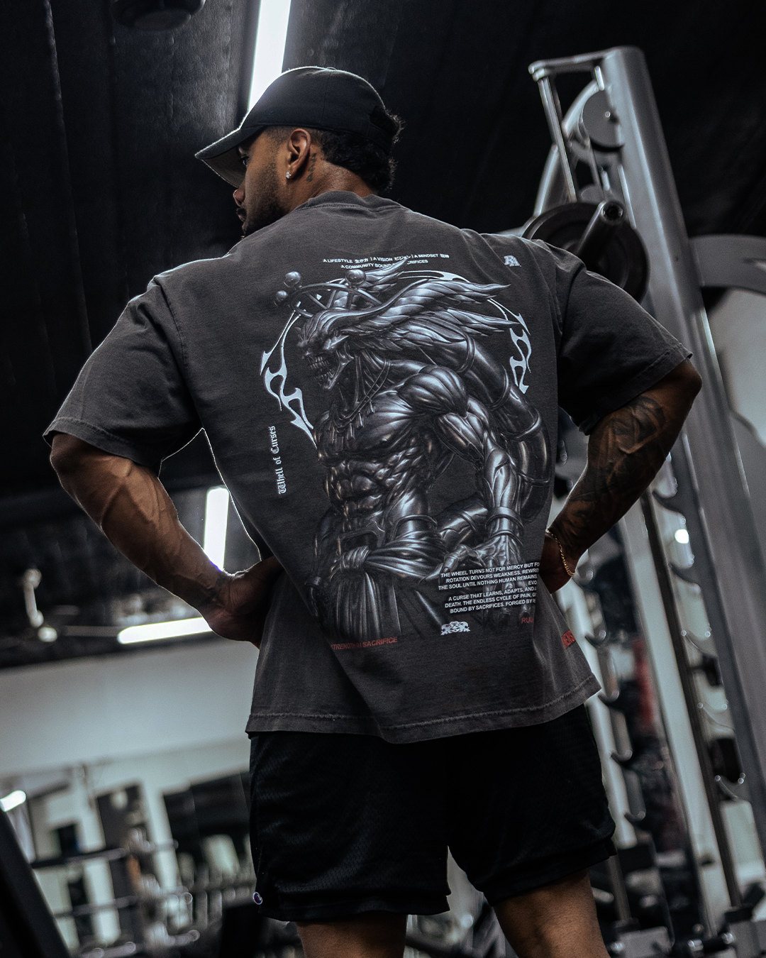 WHEEL OF CURSES 'PREMIUM' OVERSIZED TEE