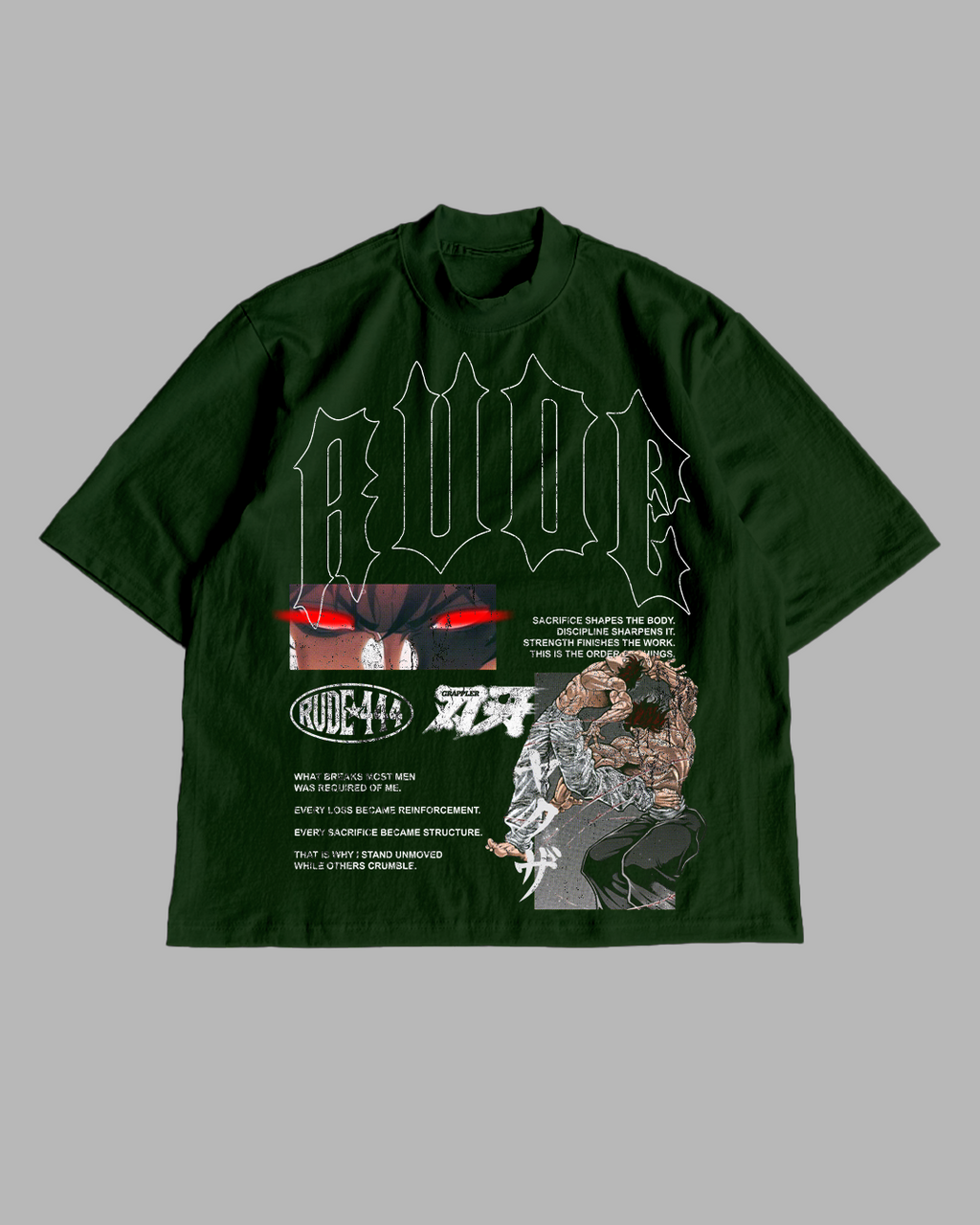 PRESSURE BUILDS FORM 'PREMIUM' OVERSIZED TEE