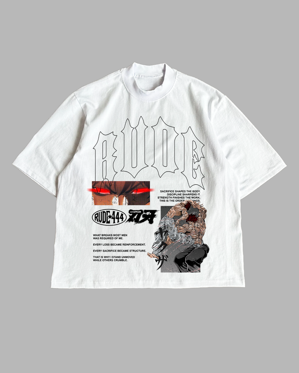 PRESSURE BUILDS FORM 'PREMIUM' OVERSIZED TEE