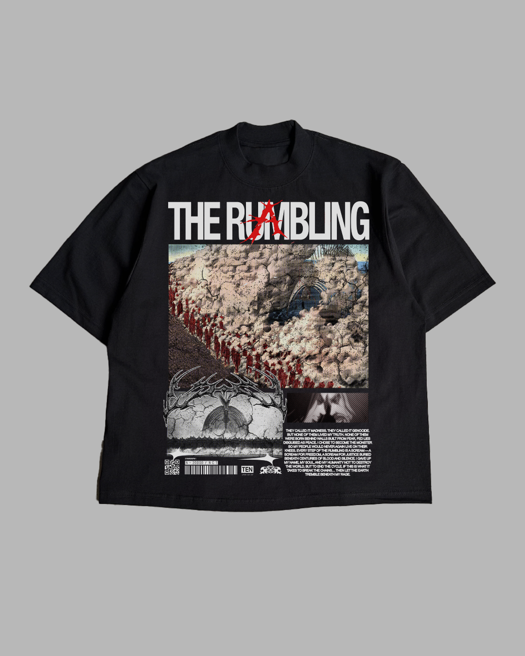 RUMBLING PREMIUM OVERSIZED TEE