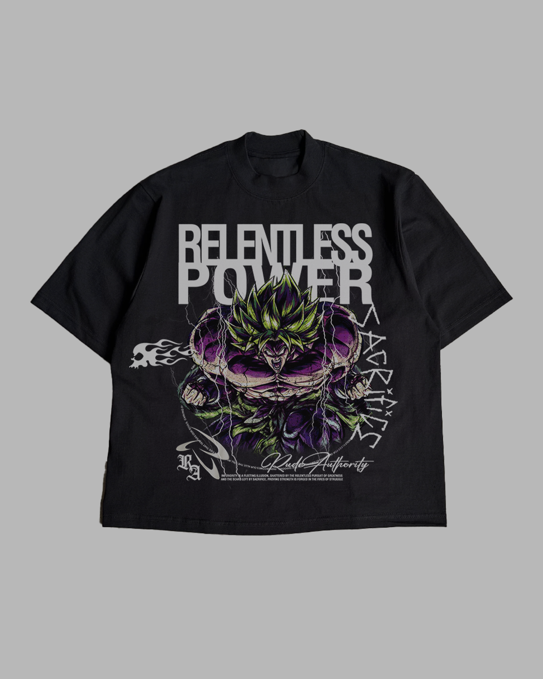 RELENTLESS POWER OVERSIZED TEE