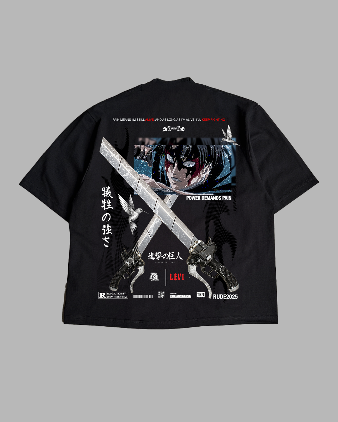 SILENT FURY PREMIUM OVERSIZED TEE