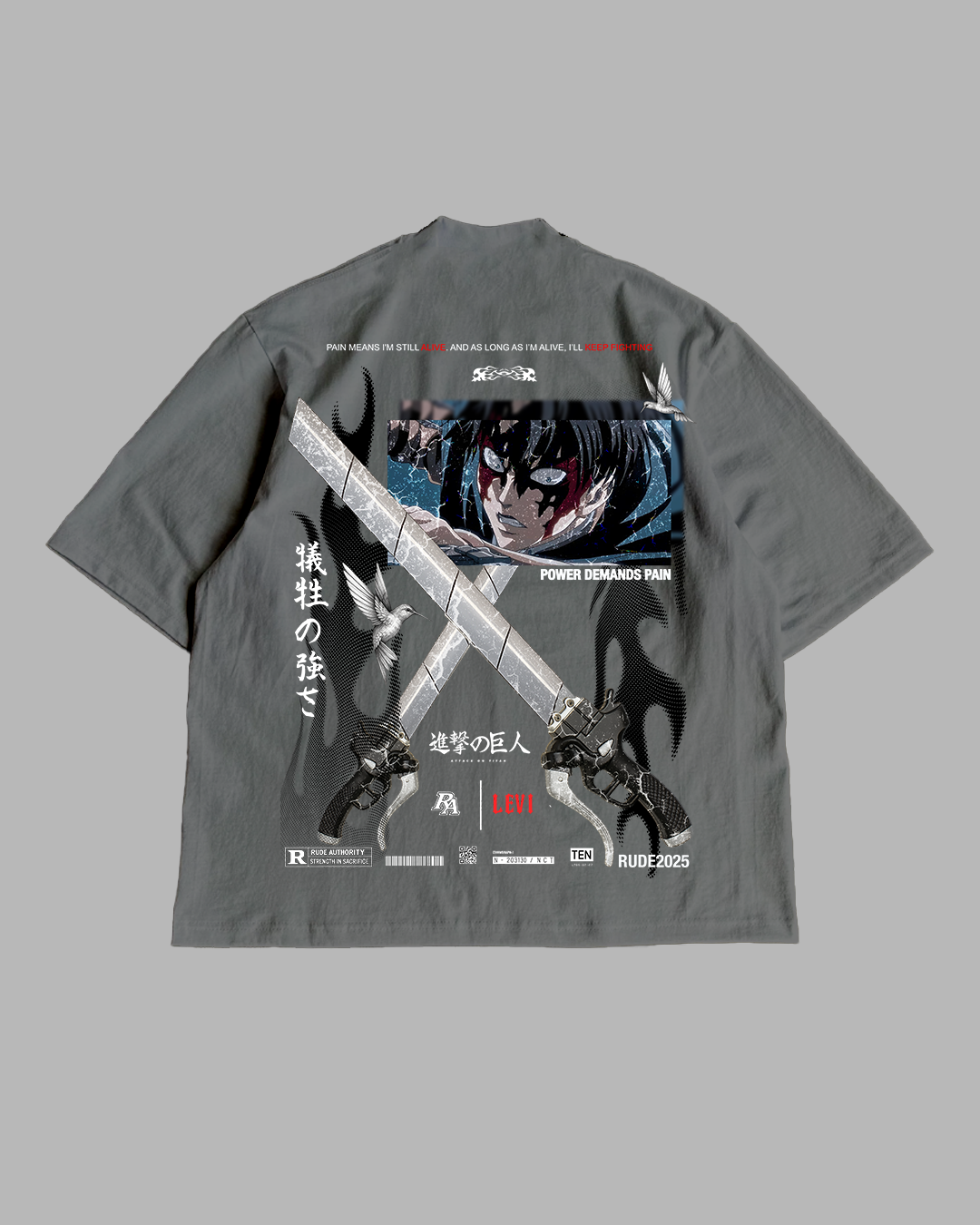 SILENT FURY PREMIUM OVERSIZED TEE