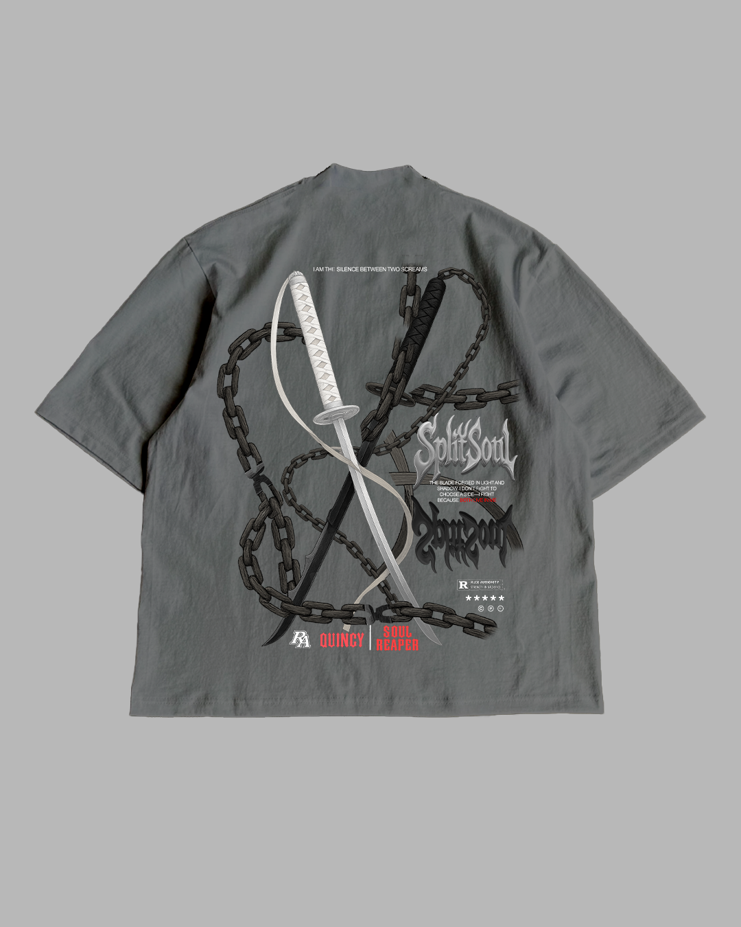 SPLIT SOUL 'PREMIUM' OVERSIZED TEE