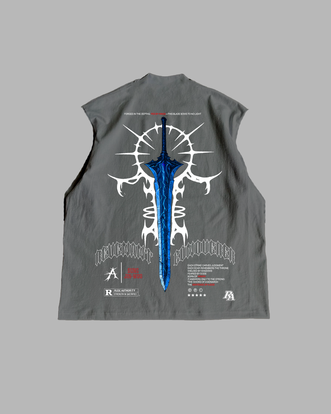 CONQUERERS SWORD PREMIUM OVERSIZED TEE